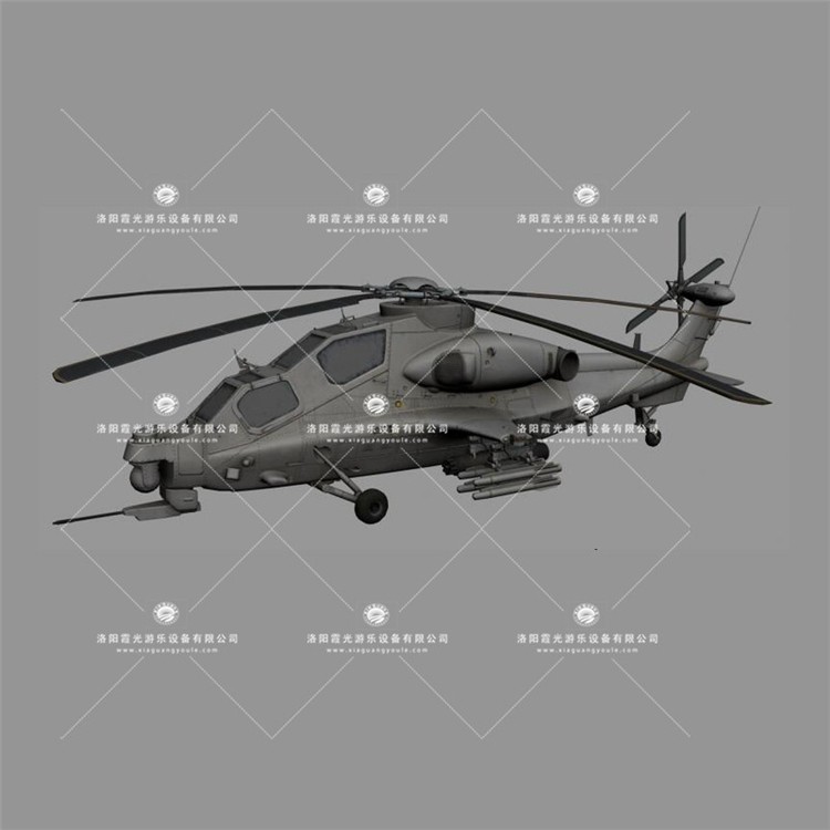 哈巴河武装直升机3D模型